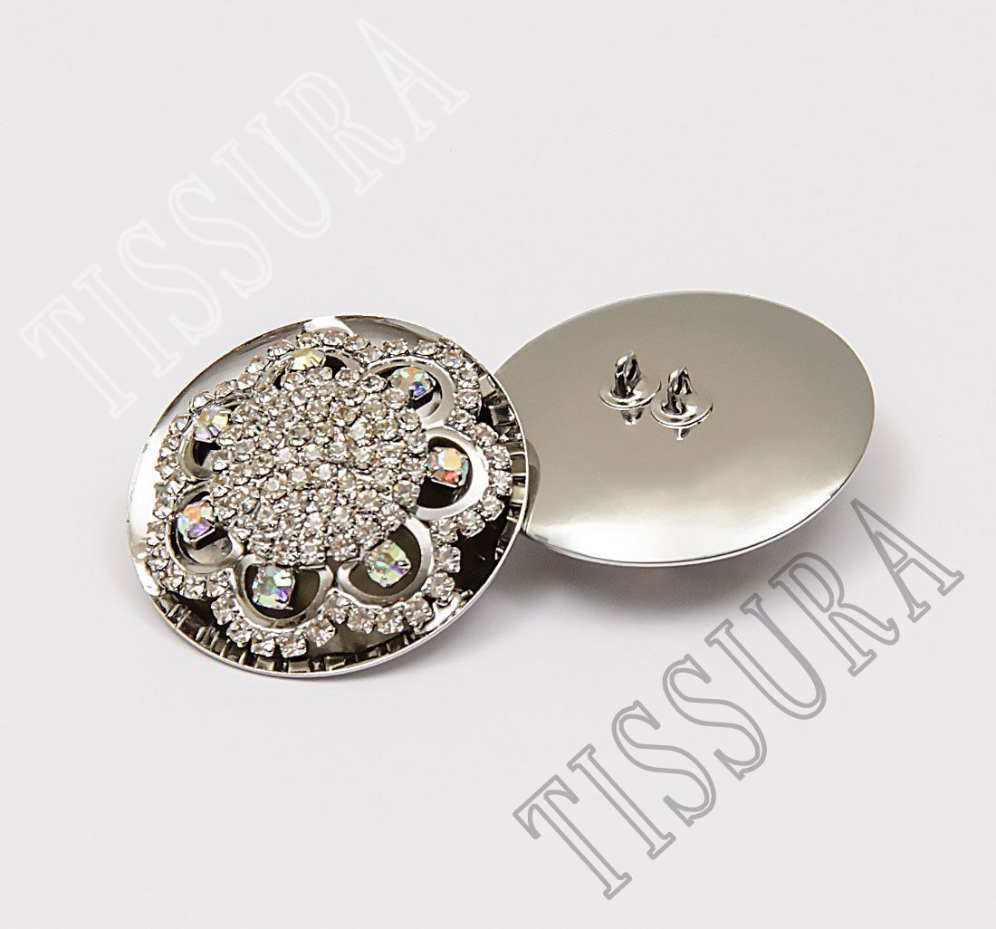 Rhinestone Buttons: Rhinestones Round Exclusive Buttons from France by  Modapierre, SKU 00060446 at $34 — Buy Exclusive Buttons Online