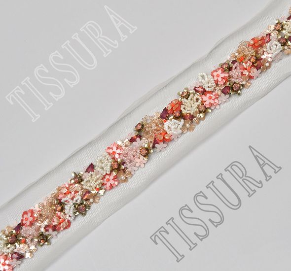 Embroidered Tulle Trim #1