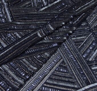 Sequin & Bead Embroidered Tulle Fabric: 39% Off for Fabrics from India Sequin & Bead Embroidered Tulle #1