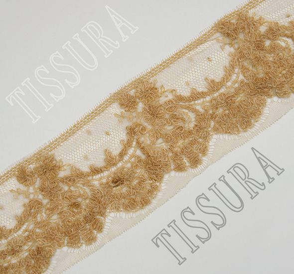 Embroidered Chantilly Lace Trim #1