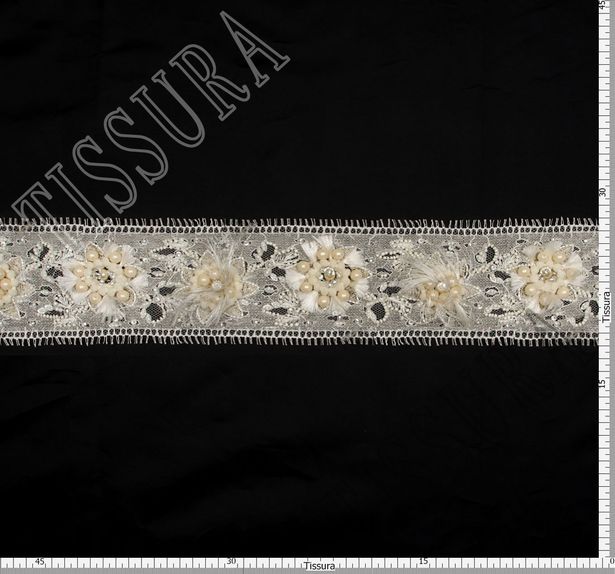 Beaded Chantilly Lace Trim #2