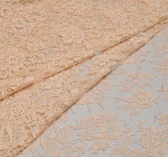 Corded Double Flounce Lace Dress Fabric Cream - per metre : :  Home & Kitchen