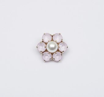Rhinestone Buttons: Rhinestones Floral Exclusive Buttons from Italy by Secondo Stefano Pavese Rhinestone Buttons #1