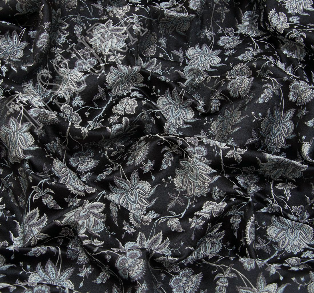 Silk Jacquard Fabric: 100% Silk Exclusive Fabrics from Great Britain ...