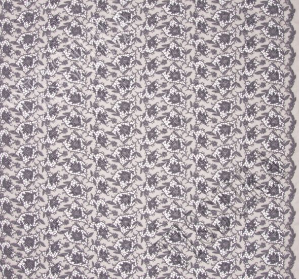 Embroidered Cutwork Organza #1