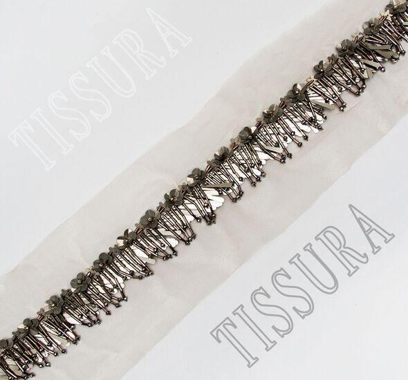 Beaded Tulle Trim #1