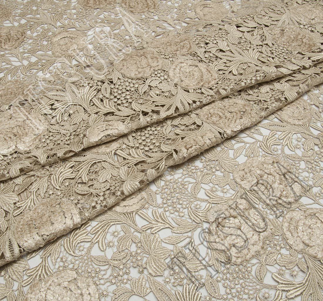 Glossy Guipure Lace Fabric: Exclusive Fabrics from Switzerland by Forster  Rohner, SKU 00056088 at $69500 — Buy Lace Fabrics Online