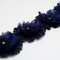 Feather & Rhinestone Embroidered Trim #3