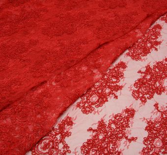 Corded Lace Fabric: 79% Off for Exclusive Fabrics from France by Sophie Hallette Corded Lace #1