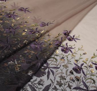 nylon Silk Organza Embroidery Fabric at Rs 550/meter in Hisar