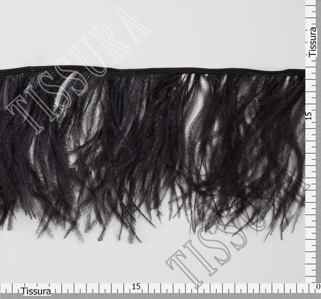 Ostrich Feather Trim: Fashion Feather Trimmings from Italy, SKU 00072865 at  $42 — Buy Luxury Fabrics Online