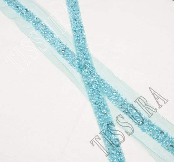 Embroidered Tulle Trim #1