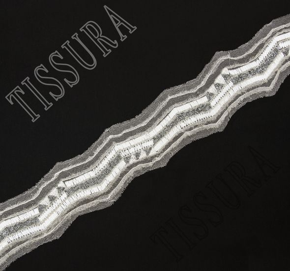 Embroidered Tulle Trim #1