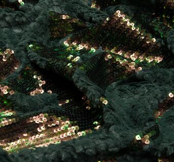 Sequined Faux Fur Fabric: Exclusive Fabrics from Switzerland by Jakob Schlaepfer Sequined Faux Fur #1