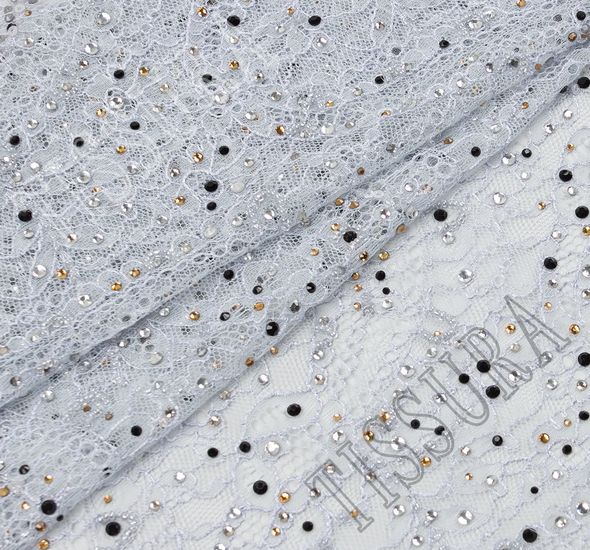 Rhinestone Beaded Lace #1