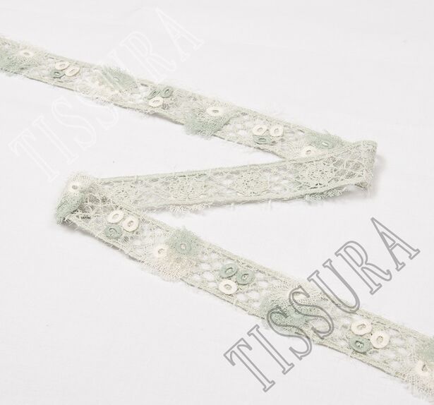 Embroidered Guipure Lace Trim #3