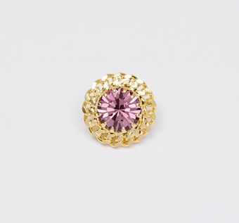 Rhinestone Buttons: Floral Women Buttons from Italy by Secondo Stefano Pavese Rhinestone Buttons #1