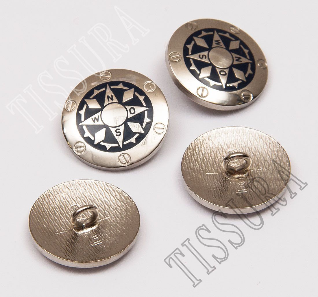 Metal Buttons Fabric: Fabrics from Italy, SKU 00038941 at $200 — Buy ...