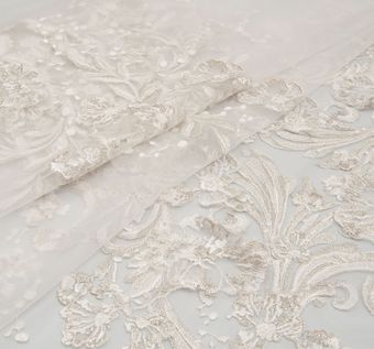 Embroidered Organza Applique Tulle
 #1