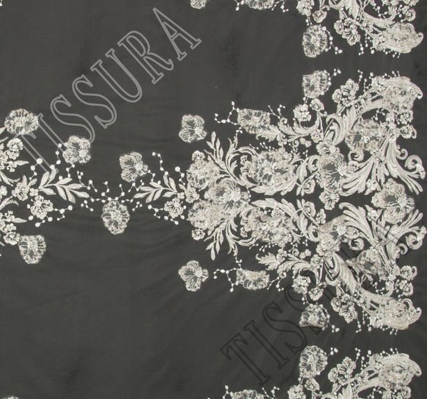 Embroidered Organza Applique Tulle
 #3