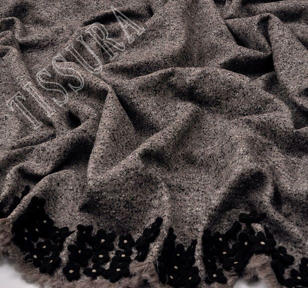 Embroidered Wool Tweed #3