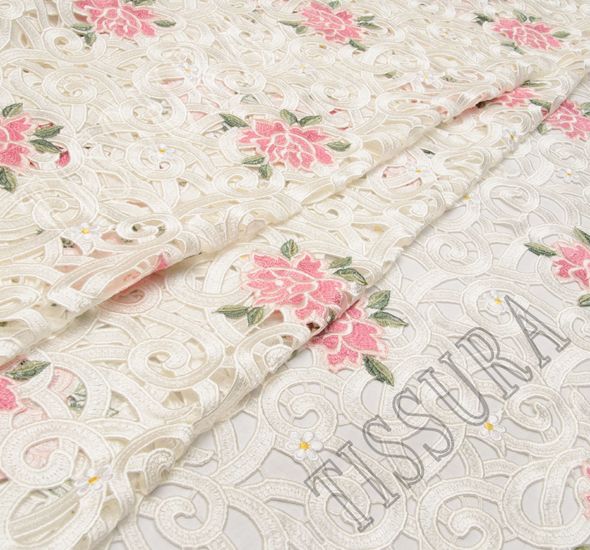 Embroidered Guipure Lace #1